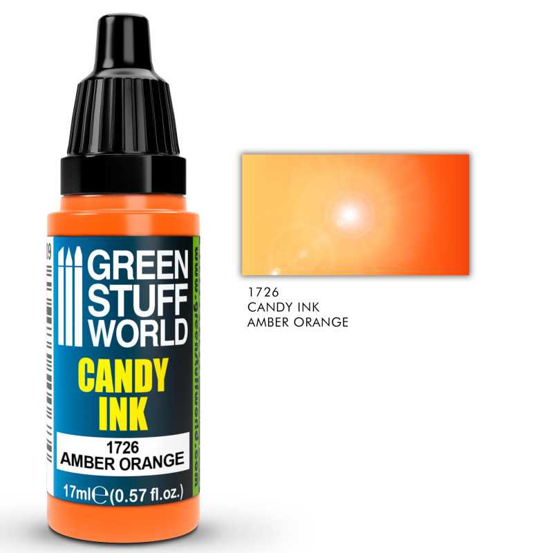 Green Stuff World Candy Ink AMBER ORANGE available at Northumbrian Tin Soldier