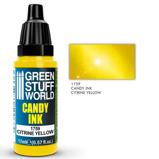 Green Stuff World Candy Ink CITRINE YELLOW available at Northumbrian Tin Soldier