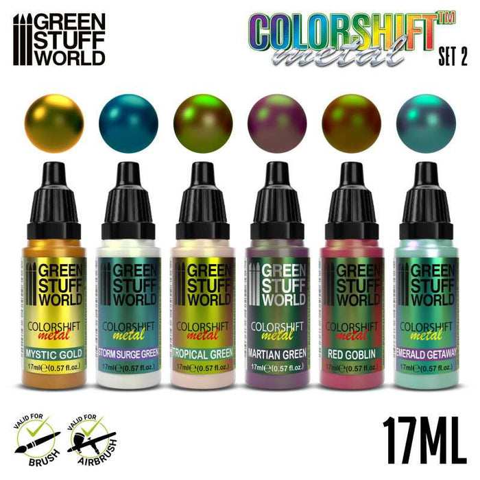 Green Stuff World Chameleon Acrylic Paint Set 2 available at Northumbrian Tin Soldier