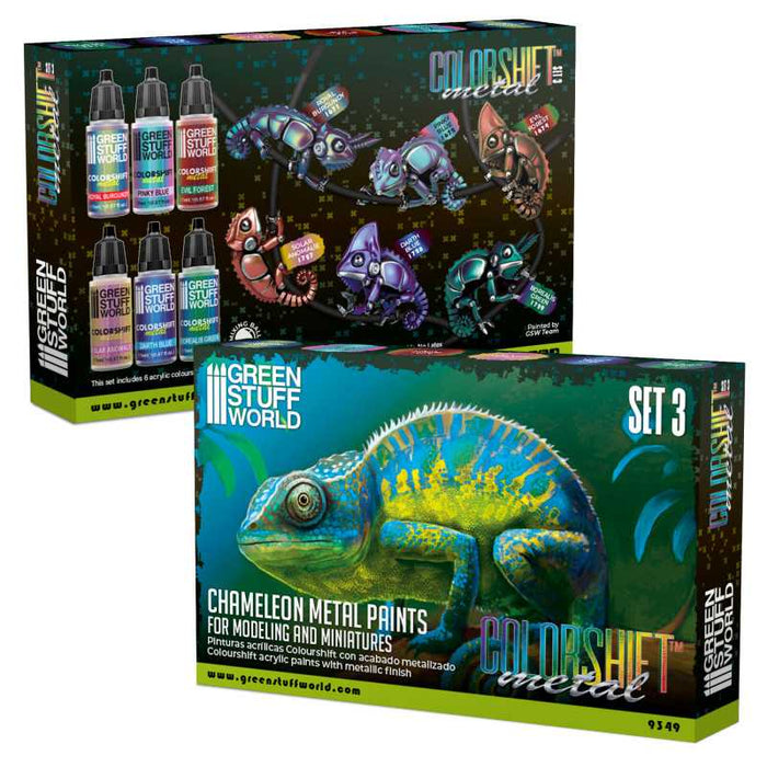 Green Stuff World Chameleon Acrylic Paint Set 3 available at Northumbrian Tin Soldier