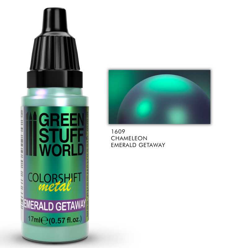 Green Stuff World Chameleon paint - EMERALD GETAWAY available at Northumbrian Tin Soldier