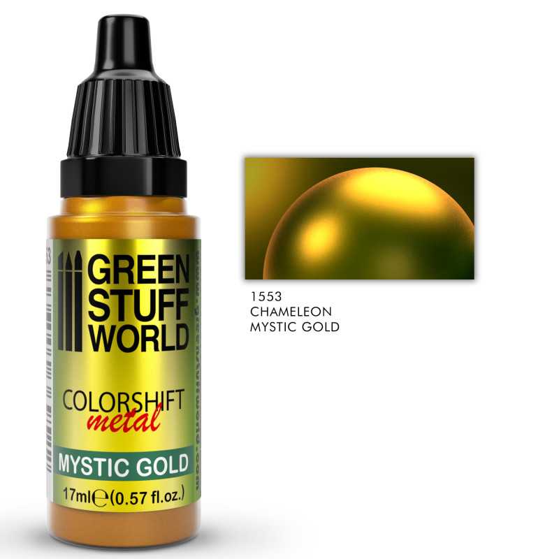 Green Stuff World Chameleon paint - MYSTIC GOLD available at Northumbrian Tin Soldier