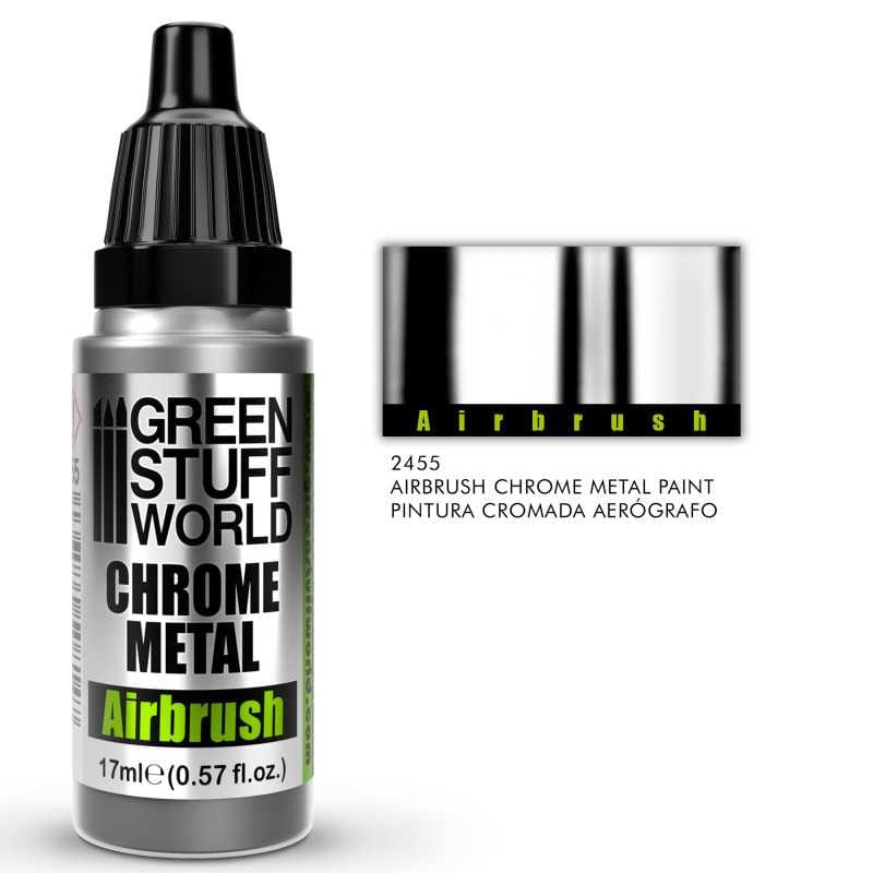 Green Stuff World Chrome Paint - Airbrush available at Northumbrian Tin Soldier