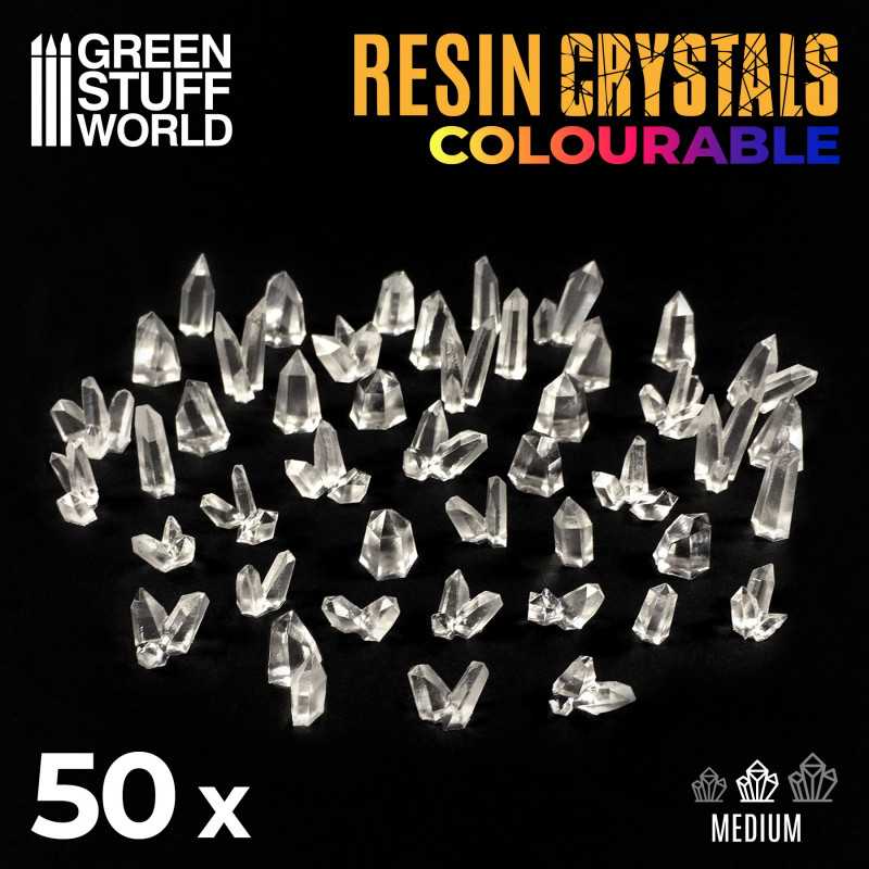 Green Stuff World CLEAR Resin Crystals - Medium available at Northumbrian Tin Soldier
