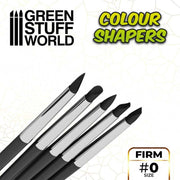 Green Stuff World Colour Shapers Brushes SIZE 0 - FIRM available at Northumbrian Tin Soldier