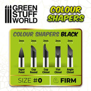 Green Stuff World Colour Shapers Brushes SIZE 0 - FIRM available at Northumbrian Tin Soldier