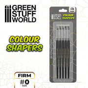 Green Stuff World Colour Shapers Brushes SIZE 0 - FIRM available at Northumbrian Tin Soldier