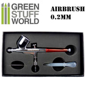 Green Stuff World Dual-action Airbrush 0.2 mm available at Northumbrian Tin Soldier