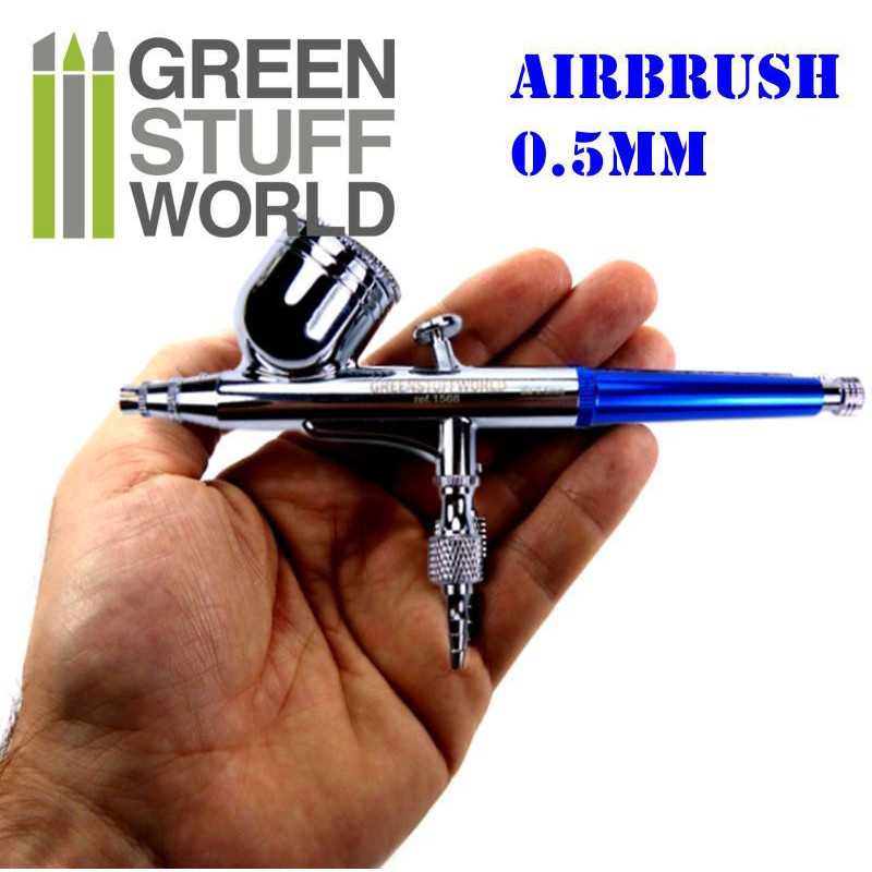 Green Stuff World Dual-action Airbrush 0.5 mm available at Northumbrian Tin Soldier