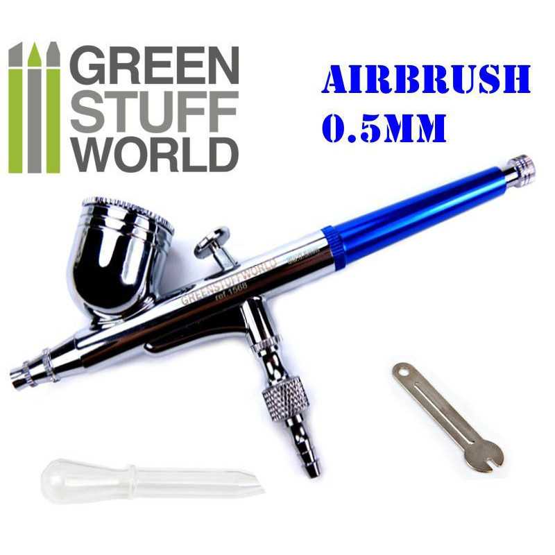 Green Stuff World Dual-action Airbrush 0.5 mm available at Northumbrian Tin Soldier