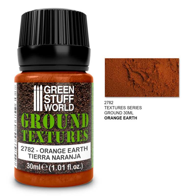 Green Stuff World Earth Textures - ORANGE EARTH 30ml available at Northumbrian Tin Soldier