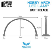 Green Stuff World Hobby Arch LED Lamp - Darth Black Bundle available at Northumbrian Tin Soldier