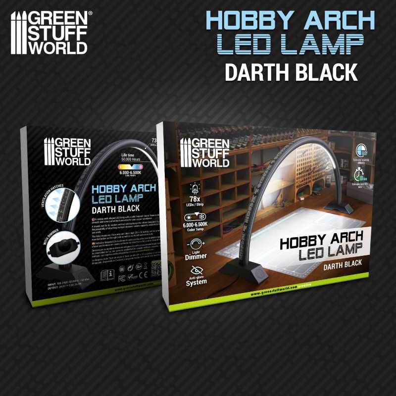 Green Stuff World Hobby Arch LED Lamp - Darth Black Bundle available at Northumbrian Tin Soldier