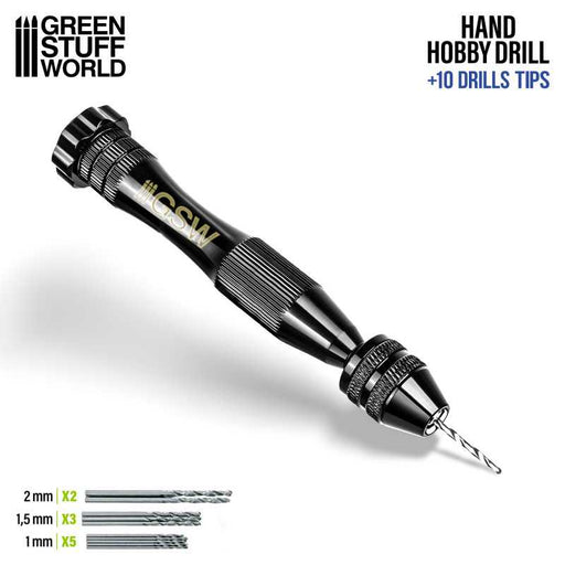Green Stuff World Hobby hand drill available at Northumbrian Tin Soldier