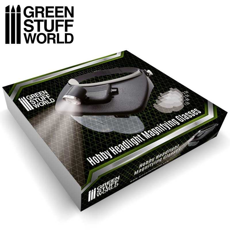 Green Stuff World Hobby Headlight Magnifying Glasses available at Northumbrian Tin Soldier