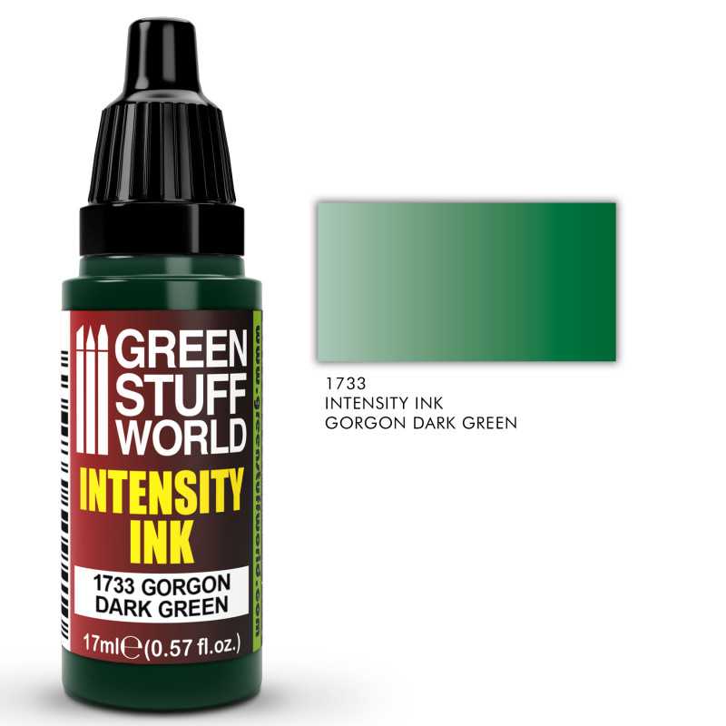 Green Stuff World Intensity Ink GORGON DARK GREEN available at Northumbrian Tin Soldier