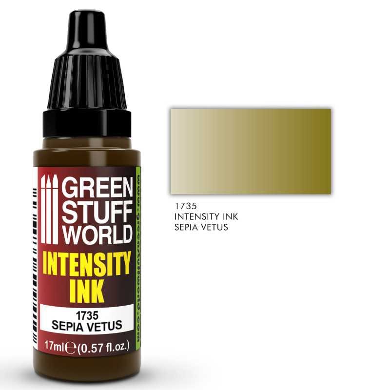 Green Stuff World Intensity Ink SEPIA VETUS available at Northumbrian Tin Soldier