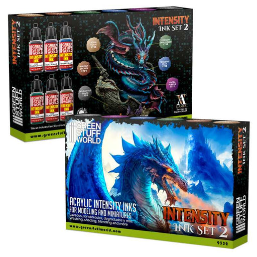 Green Stuff World Intensity Inks - Set 2 available at Northumbrian Tin Soldier
