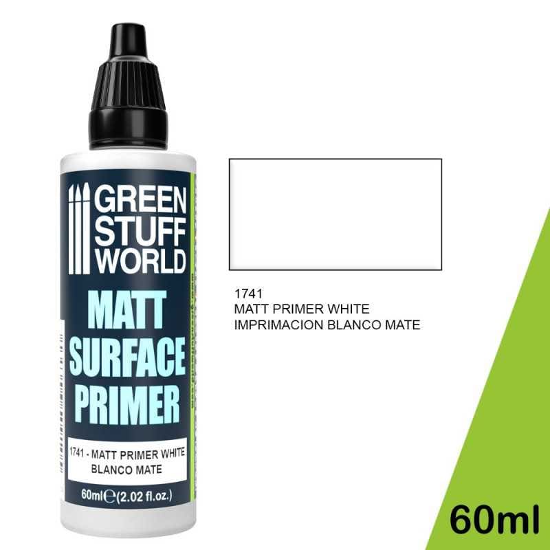 Green Stuff World Matt Surface Primer 60ml - White available at Northumbrian Tin Soldier