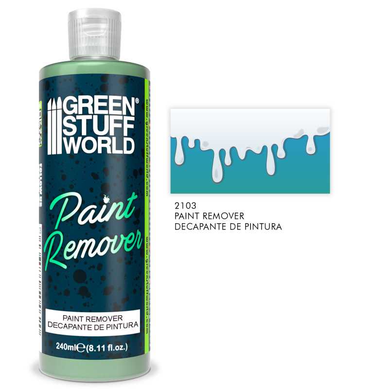 Green Stuff World Paint Remover 240 ml available at Northumbrian Tin Soldier