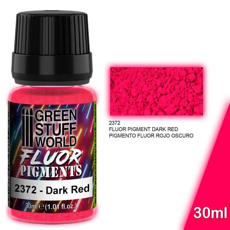 Green Stuff World Pigment FLUOR DARK RED available at Northumbrian Tin Soldier