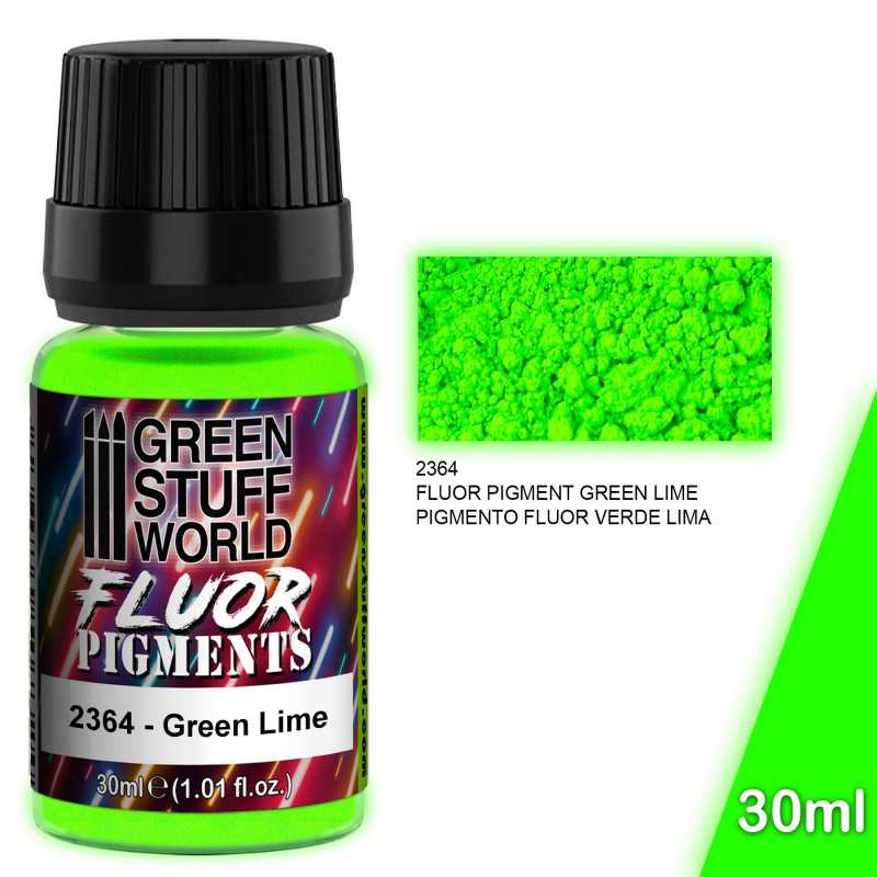 Green Stuff World Pigment FLUOR GREEN LIME available at Northumbrian Tin Soldier