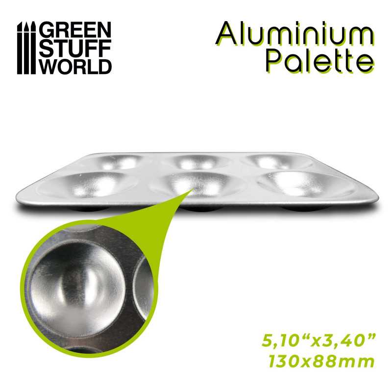 Green Stuff World Rectangular Mixing Palette available at Northumbrian Tin Soldier