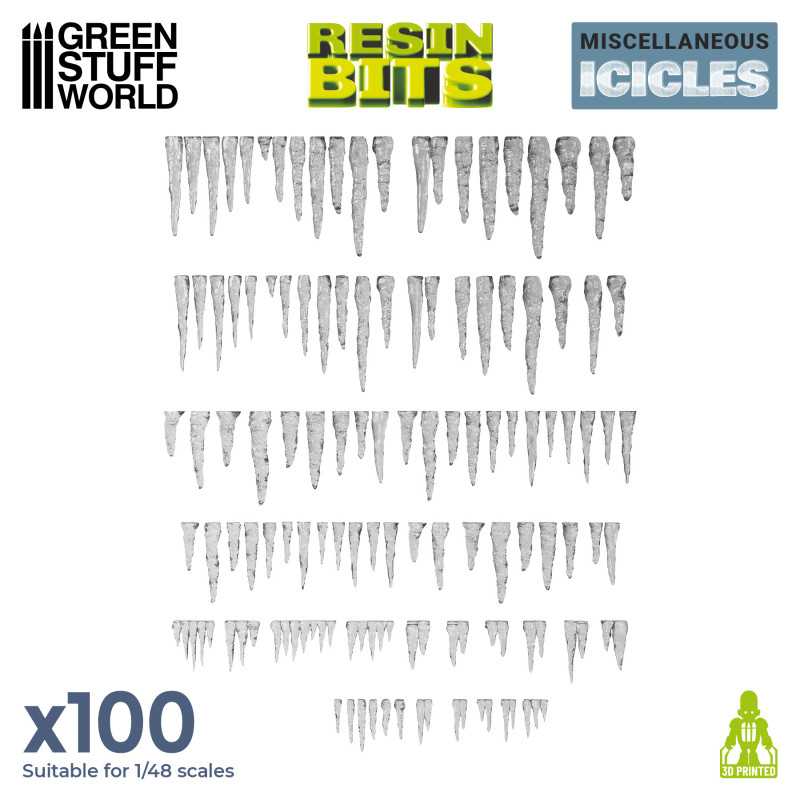 Green Stuff World Resin Stalactites and Icicles available at Northumbrian Tin Soldier