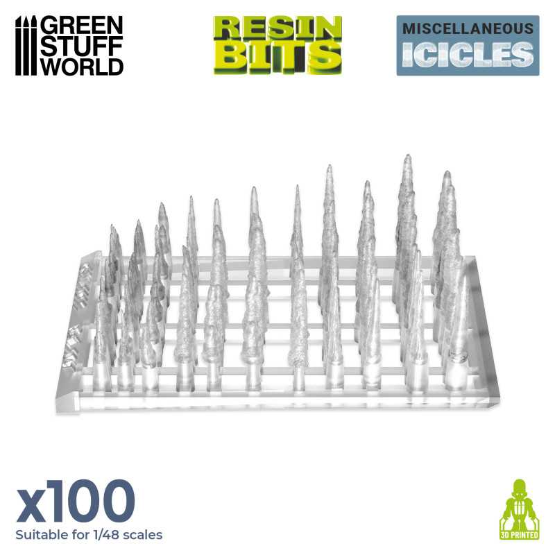 Green Stuff World Resin Stalactites and Icicles available at Northumbrian Tin Soldier