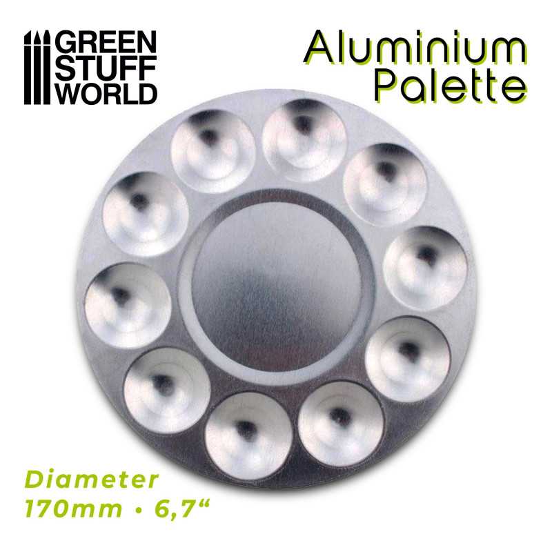 Green Stuff World Round Mixing Palette available at Northumbrian Tin Soldier