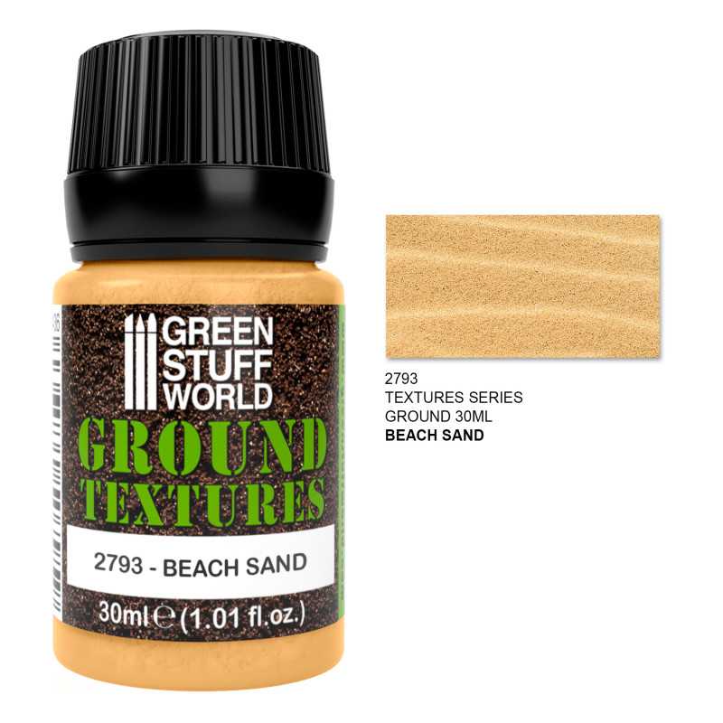 Green Stuff World Sand Textures - BEACH SAND 30ml available at Northumbrian Tin Soldier