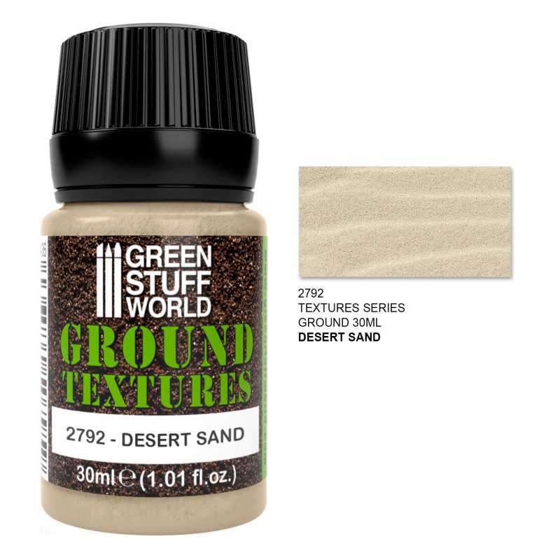 Green Stuff World Sand Textures - DESERT SAND 30ml available at Northumbrian Tin Soldier