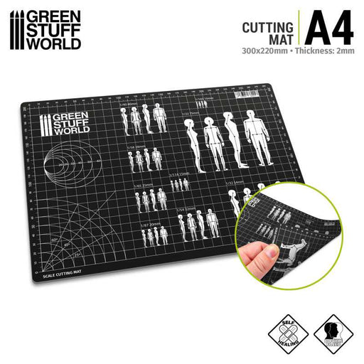 Green Stuff World Scale Cutting Mat A4 available at Northumbrian Tin Soldier