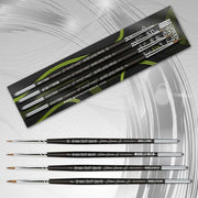 Green Stuff World SILVER SERIES Kolinsky Brush Set available at Northumbrian Tin Soldier