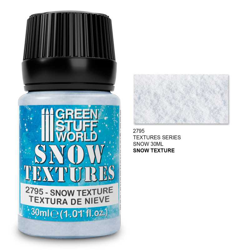 Green Stuff World Snow Textures - SNOW 30ml available at Northumbrian Tin Soldier