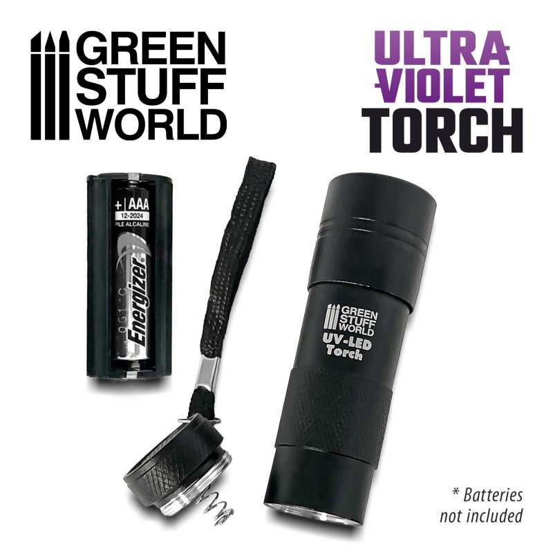 Green Stuff World Ultraviolet Torch available at Northumbrian Tin Soldier