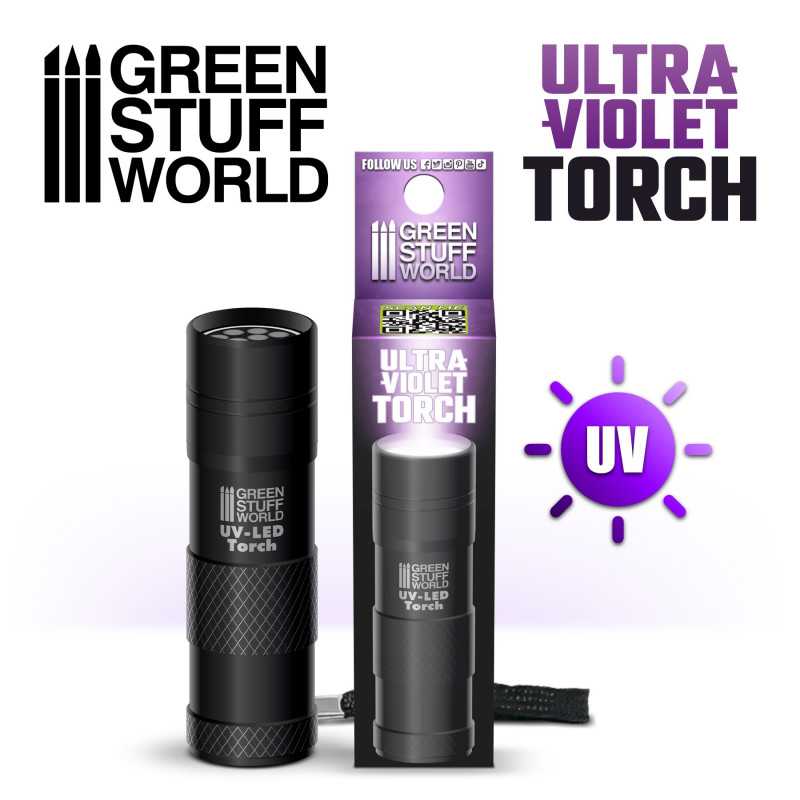 Green Stuff World Ultraviolet Torch available at Northumbrian Tin Soldier