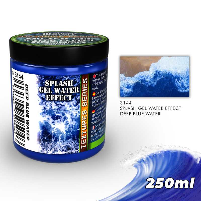 Green Stuff World Water effect Gel - Deep Blue 250ml available at Northumbrian Tin Soldier