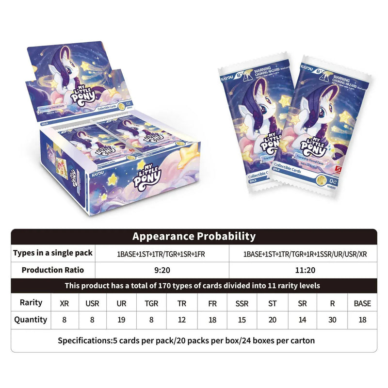 Kayou My Little Pony-Friendship Eternal Cards-Rainbow Edition Foil-Booster Box available at Northumbrian Tin Soldier
