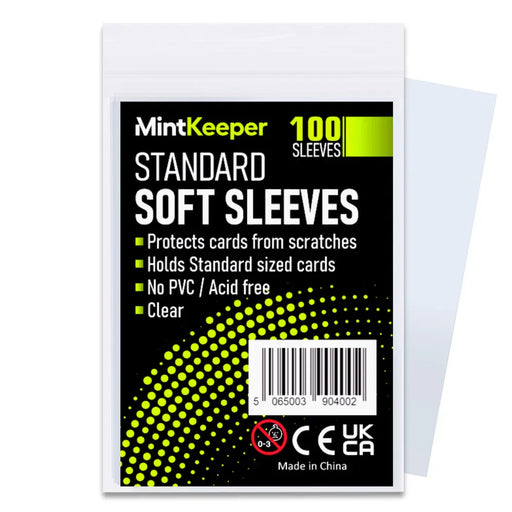 Mintkeeper Minkeeper - Standard Size Collectible Card Sleeves - Clear X100 available at Northumbrian Tin Soldier