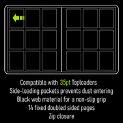 Mintkeeper MintKeeper - 252 Toploader 9 Pocket Premium Trading Card Binder - Aqua available at Northumbrian Tin Soldier