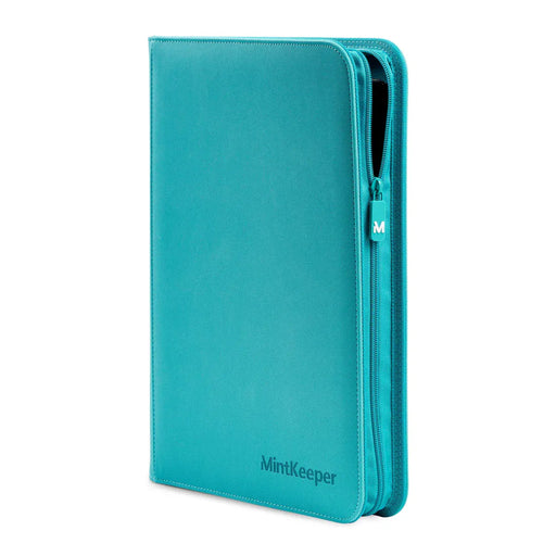 Mintkeeper MintKeeper - 4 Pocket Premium Zip Trading Card Binder - Aqua available at Northumbrian Tin Soldier
