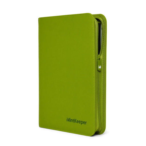 Mintkeeper MintKeeper - 4 Pocket Premium Zip Trading Card Binder - Lime Green available at Northumbrian Tin Soldier