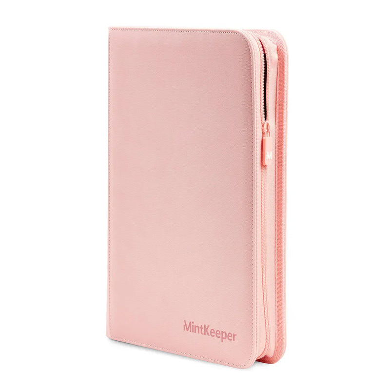 Mintkeeper MintKeeper - 4 Pocket Premium Zip Trading Card Binder - Pink available at Northumbrian Tin Soldier