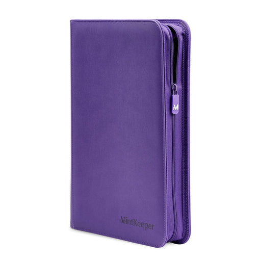 Mintkeeper MintKeeper - 4 Pocket Premium Zip Trading Card Binder - Purple available at Northumbrian Tin Soldier
