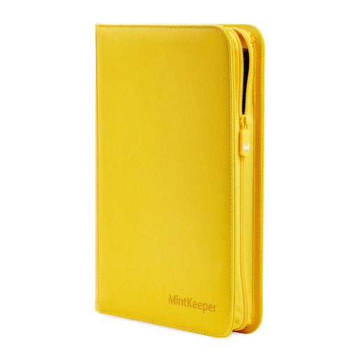 Mintkeeper MintKeeper - 4 Pocket Premium Zip Trading Card Binder - Yellow available at Northumbrian Tin Soldier