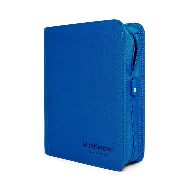 Mintkeeper MintKeeper - 4 Pocket Toploader Zip Trading Card Binder - Blue available at Northumbrian Tin Soldier