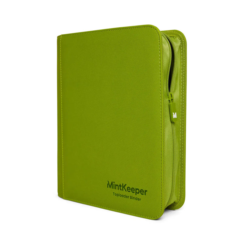 Mintkeeper MintKeeper - 4 Pocket Toploader Zip Trading Card Binder - Lime Green available at Northumbrian Tin Soldier