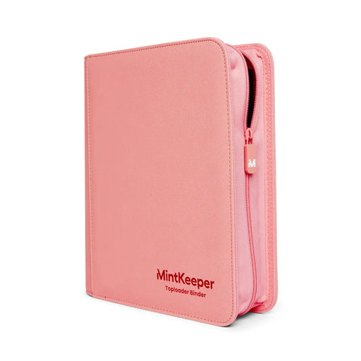Mintkeeper MintKeeper - 4 Pocket Toploader Zip Trading Card Binder - Pink available at Northumbrian Tin Soldier