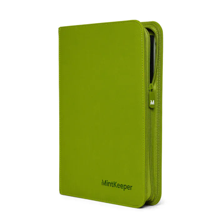 Mintkeeper MintKeeper - 9 Pocket Premium Zip Trading Card Binder - Lime Green available at Northumbrian Tin Soldier